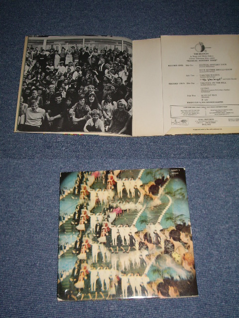画像: THE BEATLES - MAGICAL MYSTERY TOUR ( Ex+++/Ex++ ) / 1967 UK ORIGINAL MONO 7"EP With PICTURE SLEEVE and BLUE LYRIC SHEET 