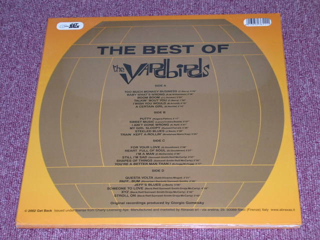 画像: YARDBIRDS, THE - THE BEST OF (SEALED)  / ITALY ORIGINAL SEALED LIMITED 180g 2LP's 