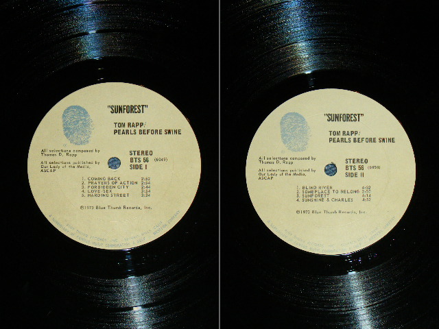 画像: TOM RAPP ( Ex: LEADER of PEARLS BEFORE SWINE ) - SUNFOREST : PEARLS BEFOR SWINE   / 1973 US ORIGINAL  LP