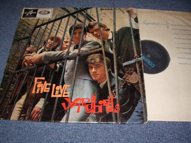 画像1: YARDBIRDS,THE  - FIVE LIVE YARDBIRDS/ 1964  UK ORIGINAL "BLUE COLUMBIA" MONO  LP 