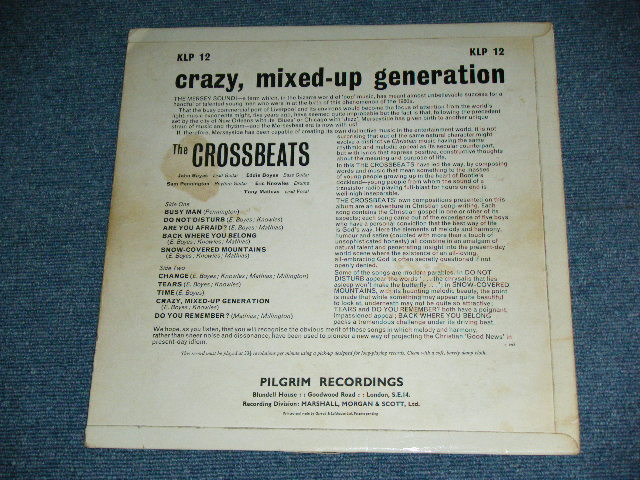 画像: THE CROSSBEATS - CRAZY, MIXED-UP GENERATION / 1967 UK ORIGINAL Used MONO LP 
