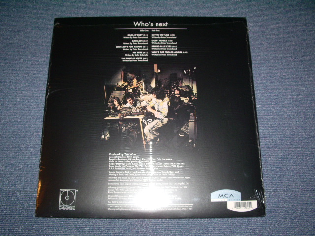 画像: THE WHO - WHO'S NEXT  / 1995  US Reissue 180glam Brand New  Sealed LP 