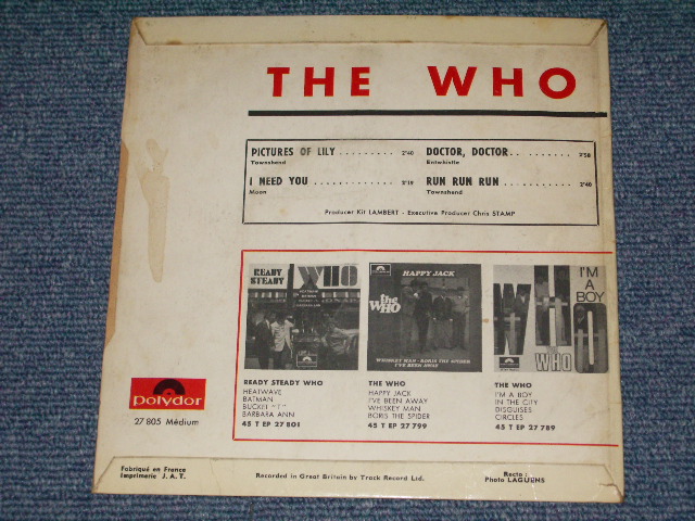 画像: THE WHO  -  PICTURES OF LILY  / 1966? FRANCE ORIGINAL MONO EP