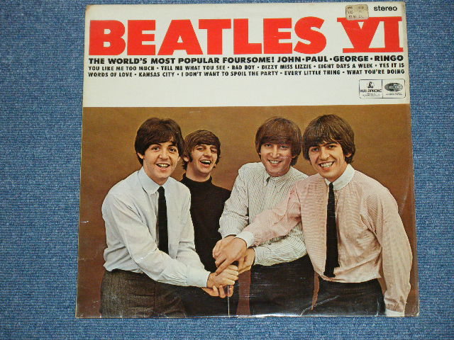 画像1: THE BEATLES - BEATLES VI (MATRIX #A) YEEX 112-15A 1 AA   B) YEEX 114-15A 1 M) (Ex++/Ex++) / 1966 UK EXPORT  Yellow Parlophone STEREO LP