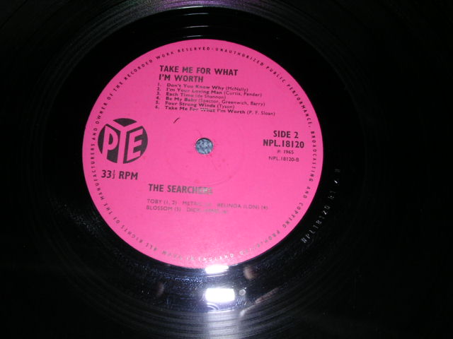 画像: THE SEARCHERS - TAKE ME FOR WHAT I'M WORTH  / 1965 UK ORIGINAL MONO LP 