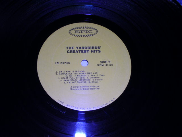 画像: THE YARDBIRDS - GREATEST HITS ( Matrix # A) XEM117169-1C / B) XEM117179-1C : Ex++/Ex+++ )  / 1966 US ORIGINAL MONO LP