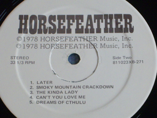 画像: HORSEFEATHER - HORSEFEATHER / 1978 US ORIGINAL LP 