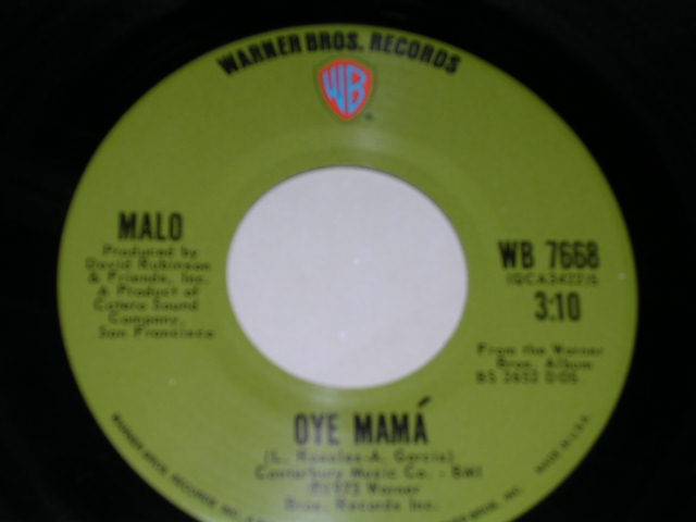 画像: MALO - OYE MAMA / 1973 USINAL 7"SINGLE
