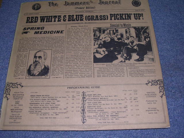 画像1: RED WHITE & BLUE&GRASS) - PICKIN' UP! / 1974 US ORIGINAL LP 