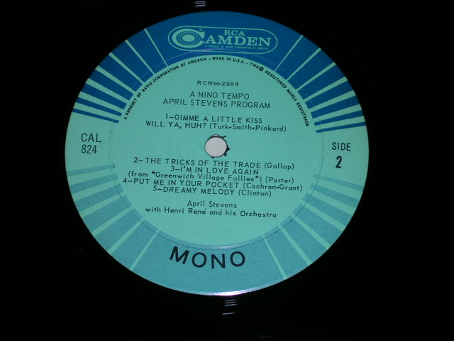 画像: NINO TEMPO & APRIL STEVENS - PROGRAM / 1964  US ORIGINAL MONO  LP 