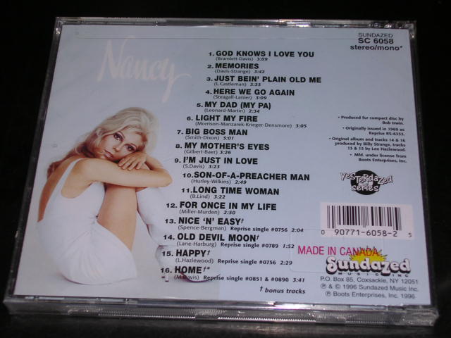 画像: NANCY SINATRA - NANCY /1996 US SEALED NEW CD