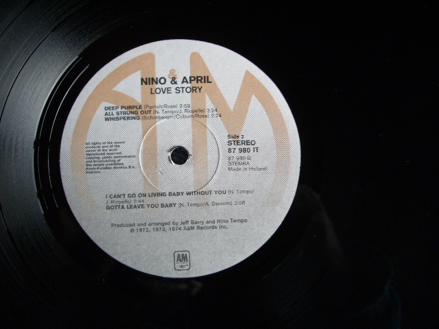 画像: NINO & APRIL - LOVE STORY   / 1974 HOLLAND ORIGINAL LP 