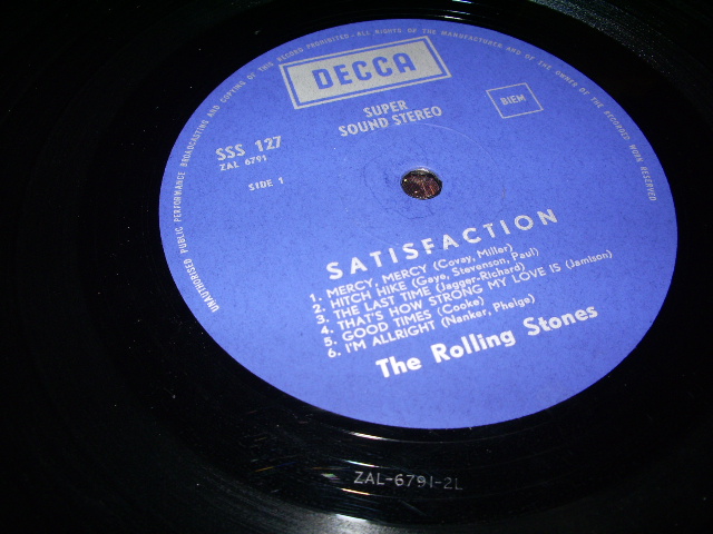 画像: ROLLING STONES - THE ROLLING STONES-SATISFACTION /  1968 FRANCE ONLY ORIGINAL LP 