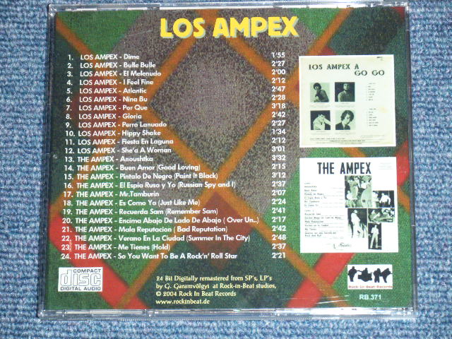 画像: THE AMPEX- COLECCION INFIERNO A GO GO + THE AMPEX  / GERMAN Brand New CD-R  Special Order Only Our Store