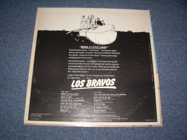 画像: LOS BRAVOS - BRING A LITTLE LOVIN'  SPANISH'S LOS BRAVOS / 1968 US Original Stereo LP  