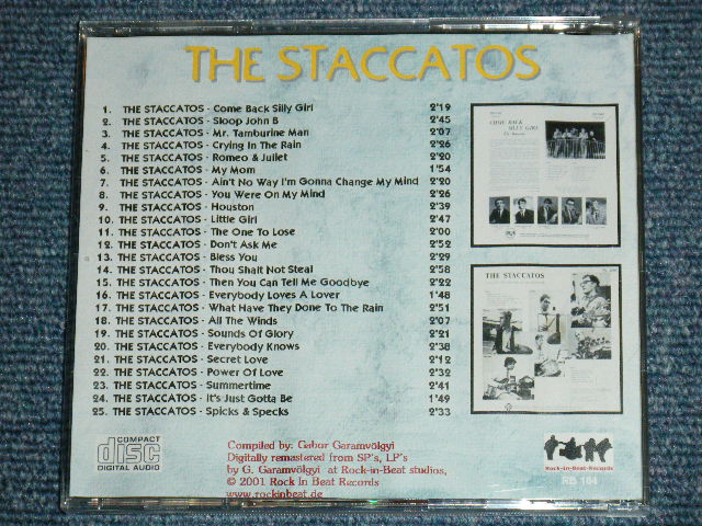 画像: THE STACCATOS - COME BACK SILLY GIRL + THE STACCATOS /  GERMAN Brand New CD-R  Special Order Only Our Store