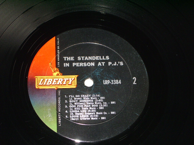 画像: THE STANDELLS - IN PERSON AT P.J'S /1964 US ORIGINAL MONO  LP 