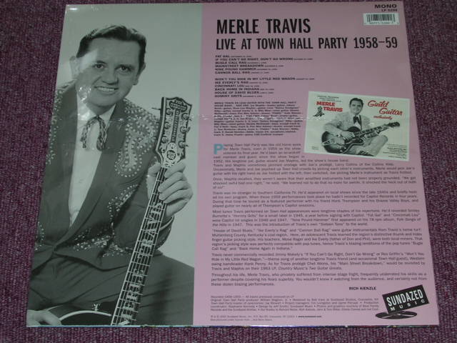 画像: MERLE TRAVIS - TOWN HALL PARTY 1958-59 / US 180g  LP 