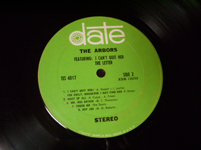 画像: ARBORS - I CAN'T QUIT HER THE  LETTER /  US ORIGINAL LP 