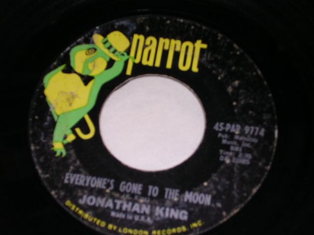 画像: JOHNATHAN KING - EVERYBODY'S GONE TO THE MOON    / 1965 US ORIGINAL 7"SINGLE