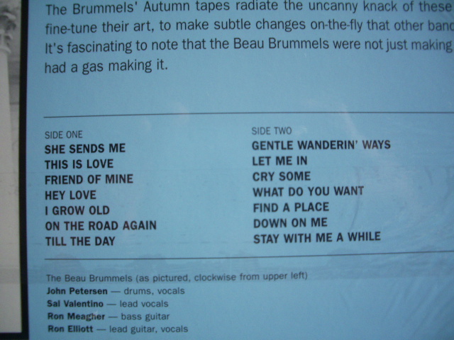 画像: BEAU BRUMMELS - GENTLE WANDERIN' WAYS / 2001 US REISSUE 180g SEALED LP
