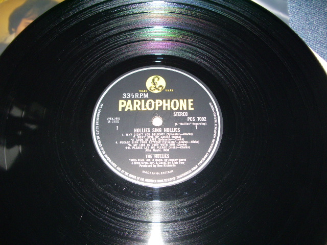 画像: THE HOLLIES - HOLLIES SING HOLLIES  / 1970 UK ORIGINAL "YELLOW PARLOPHONE" STEREO  LP 