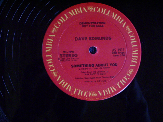 画像: DAVE EDMUNDS - SOMETHING ABOUT YOU  / 1984 US ORIGINAL PROMO ONLY 12" 