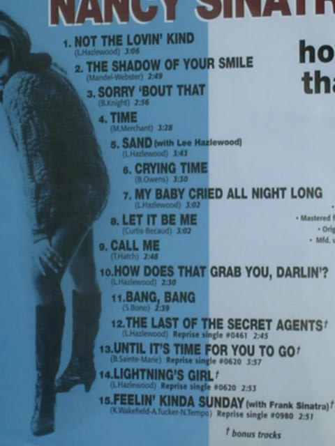 画像: NANCY SINATRA - HOW DOES THAT GRAB YOU? / 1995 US SEALED BRAND NEW CD