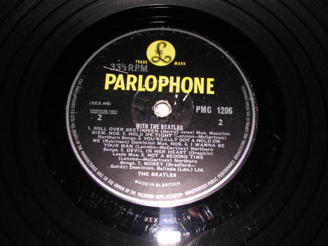 画像: THE BEATLES - WITH THE BEATLES ( MATRIX NUMBER  5N & 5N : "GOT A HOLD" Miss Credit on BACK COVER  ) / UK YELLOW PARLOPHONE ORIGINAL MONO LP
