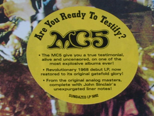 画像: MC5 - KICK OUT THE JAMS / 2001 US REISSUE 180g Heavy Weight Brand New SEALED LP