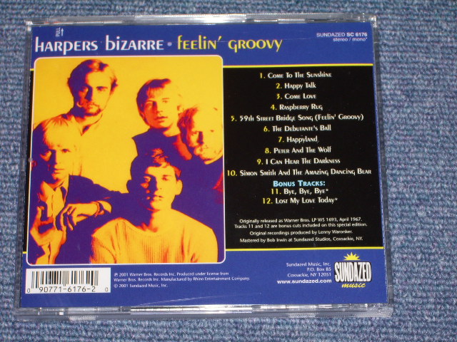 画像: HARPERS BIZARRE - FEELIN' GROOVY /2001 US SEALED NEW CD