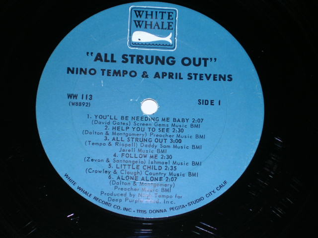 画像: NINO TEMPO & APRIL STEVENS - ALL STRUNG OUT / 1967  US ORIGINAL MONO  LP 