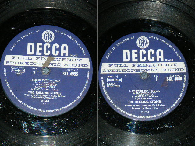 画像:  THE ROLLING STONES - BEGGARS BANQUET ( MATRIX # 2K/2K : VG++/VG+++) / 1968 UK ORIGINAL STEREO LP 