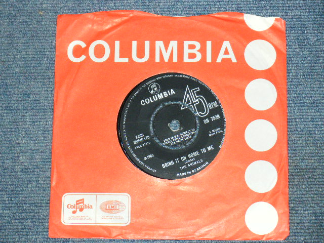 画像1: THE ANIMALS - BRING IT ON HOME TO ME / 1965 UK ORIGINAL 7"Single