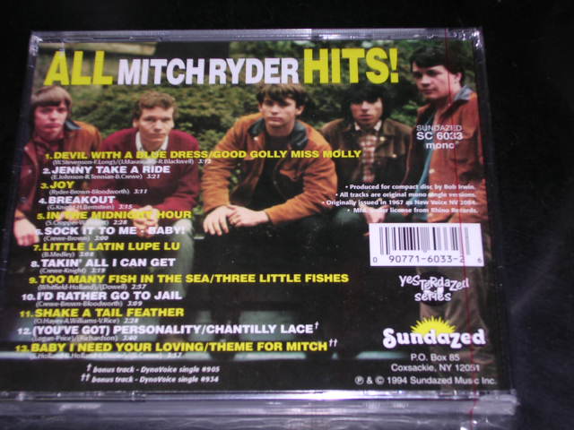 画像: MITCH RYDER - ALL HITS  / 1994 US SEALED CD 