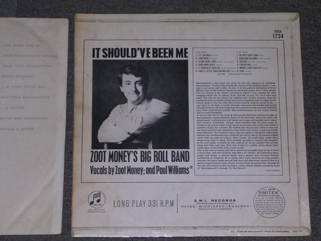 画像: ZOOT MONEY'S BIG ROLL BAND  - IT'S SHOULD'VE BEEN ME  / 1965  UK ORIGINAL MONO LP  Ex/Ex+ 