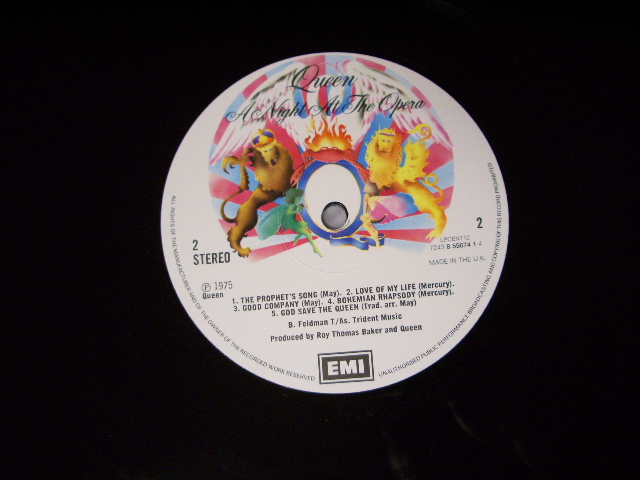 画像: QUEEN - A NIGHT AT THE OPERA   /  UK 180 glam? HEAVY WEIGHT REISSUE  LP