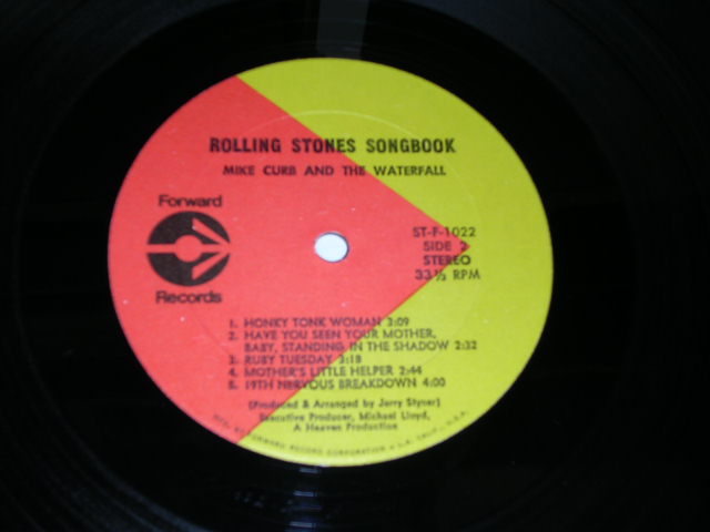 画像: MIKE CURB &THE WATERFALL - THE ROLLING STONES SONG BOOK  / 1971 US ORIGINAL STEREO LP 