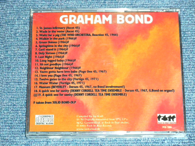 画像: GRAHAM BOND - SINGLES & RARITIES VOL.3   / GERMAN Brand New CD-R 