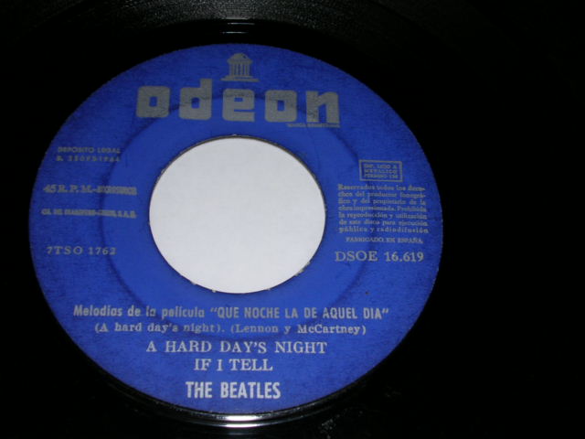 画像: THE BEATLES - QUE NOCHE LA DE AQUEL DIA    / 1960s SPAIN ORIGINAL 7"EP With PICTUER SLEEVE