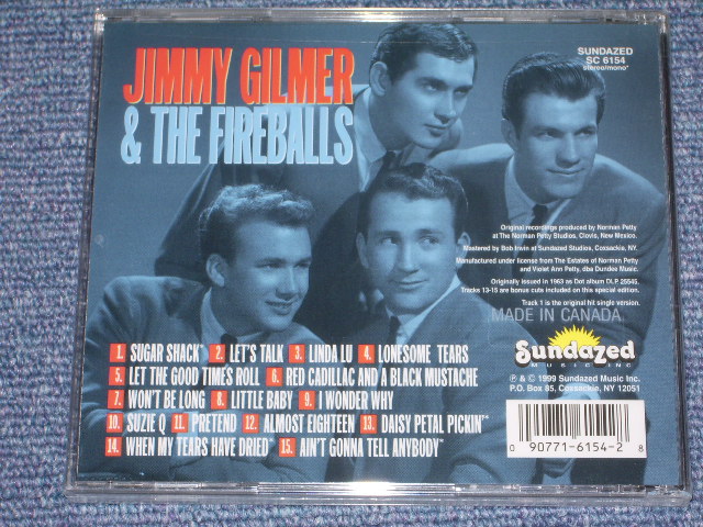 画像: JIMMY GILMER & THE FIREBALLS - SUGAR SHACK  / 1999  US SEALED NEW CD