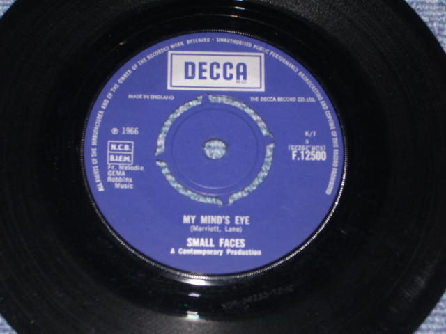 画像: SMALL FACES - MY MIND'S EYE / 1966 UK ORIGINAL 7" Single 