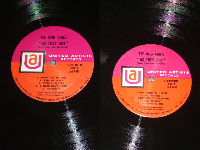 画像: TEE AND CARA - AS THEY ARE / 1960s  US ORIGINAL STEREO LP 