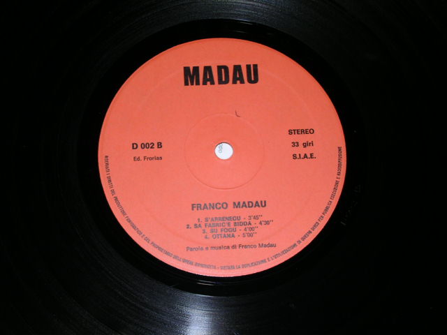 画像: FRANCO MADAU - OTTANA / 1980 ITALY ORIGINAL LP