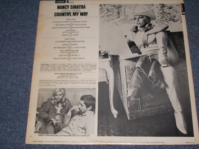 画像: NANCY SINATRA - COUNTRY MY WAY (Ex++, Ex/Ex++)/ 1967   US ORIGINAL  LP 