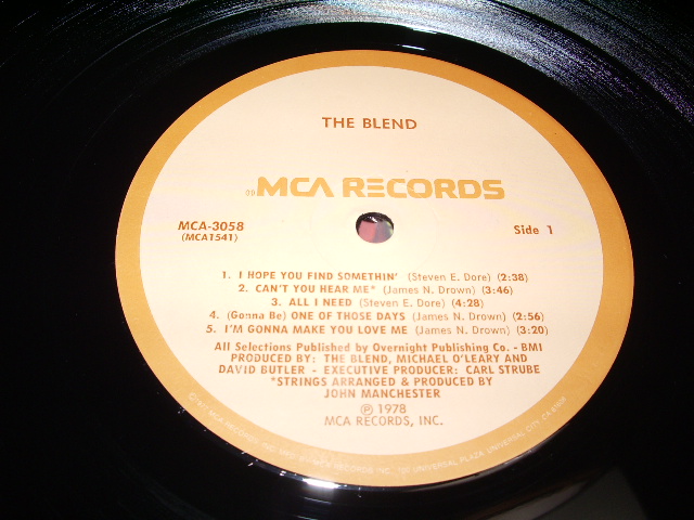 画像: THE BLEND -THE BLEND    / US ORIGINAL LP 