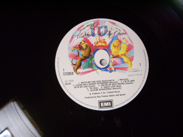 画像: QUEEN - A NIGHT AT THE OPERA   /  UK 180 glam? HEAVY WEIGHT REISSUE  LP