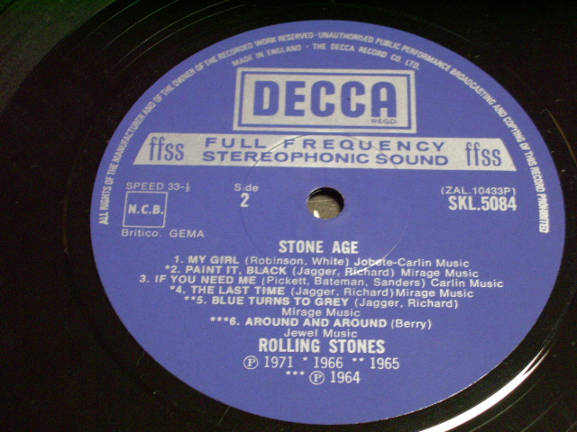 画像: ROLLING STONES - STONE AGE   /UK? W-GERAMANY ? ORIGINAL LP