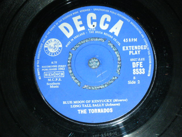 画像: THE TORNADOS - TORNADO ROCK / 1963 UK ORIGINAL 7"EP With PICTURE SLEEVE 