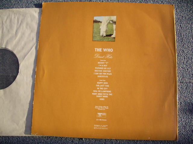 画像: THE WHO  -  DIRECT HITS  / 1968 ORIGINAL STEREO LP 